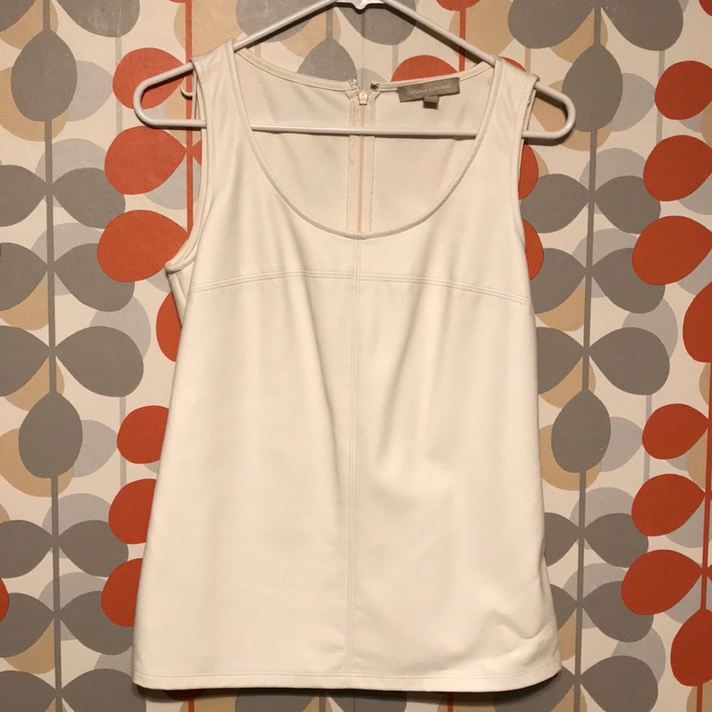 Banana Republic Leather tank top